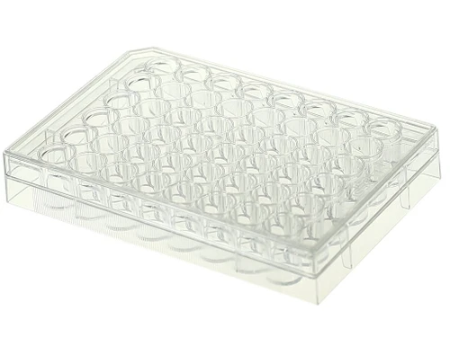NEST 748002 48 Well Cell Culture Plate, Flat Bottom, TC-Treated, Sterile, Bulk Packed, 10 per Bag