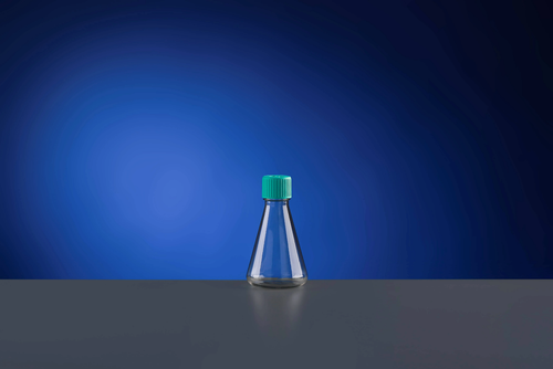 NEST 783201 500 mL Erlenmeyer Shaker Flask, Polycarbonate, Baffled, Plug Seal Cap, Sterile, Case of 12 (12 x 1)