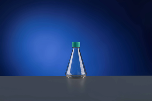 NEST 784201 1000 mL Erlenmeyer Shaker Flask, Polycarbonate, Baffled, Plug Seal Cap, Sterile, Case of 6 (6 x 1)