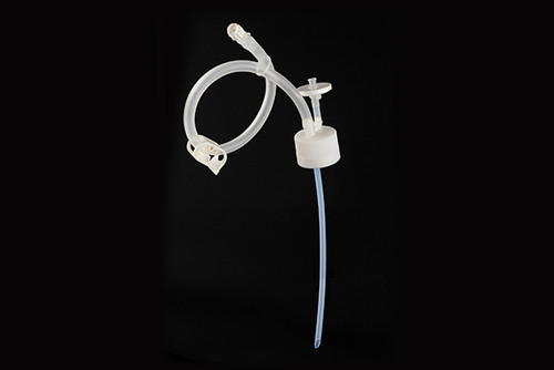 NEST C50921-BHB060B Bi-Directional Transfer Cap for 250 mL PETG Square Bottle, TPE Tube 1/4" ID x 3/8" OD, Female Luer