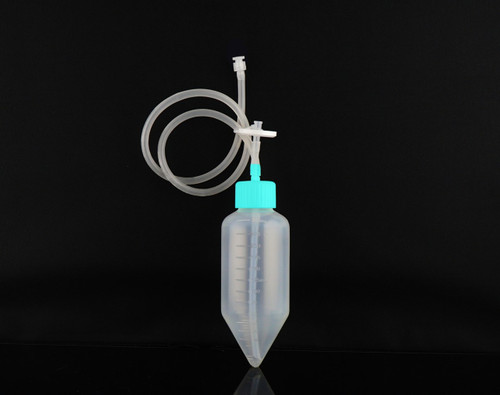 NEST C60922-EFB050A 250 mL Centrifuge Tube with Bi-Directional Transfer Cap, Silicone Tube 1/8" ID x 1/4" OD, Male Luer