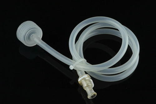 NEST C71254-FBA080B BioFactory Cap with 80 cm Silicone Tubing, 1/4 in ID x 3/8 in OD, Male Quick Connector, Sterile