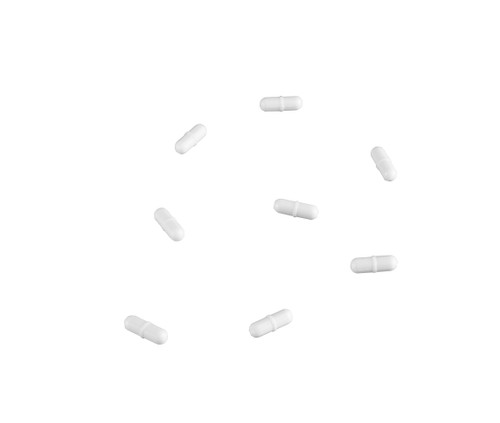 Magnetic Stir Bar, PTFE, Octaganol, Pivot Ring, 30x8mm, pk10, White