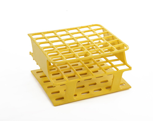 OneRack® Tube Rack Half-Size POM 16 mm 36-Place, Yellow