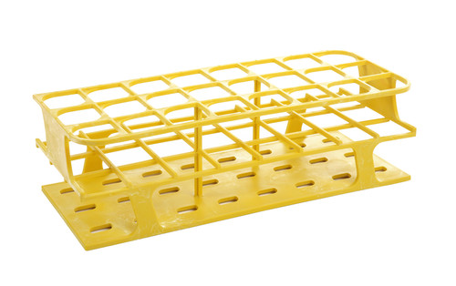 OneRack® Tube Rack Full POM 30mm 24-Place, Yellow