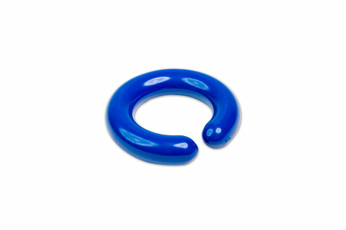 Vinyl-Coated Lead Rings ("C" shape), fits 250 to 1000 mL, Blue