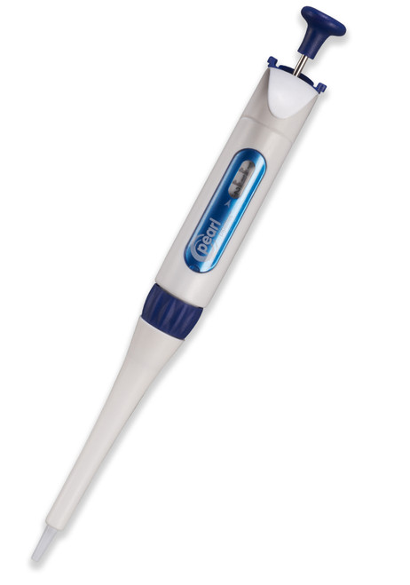 Pearl® Adjustable Micro Pipette 10-100ul, White/Blue