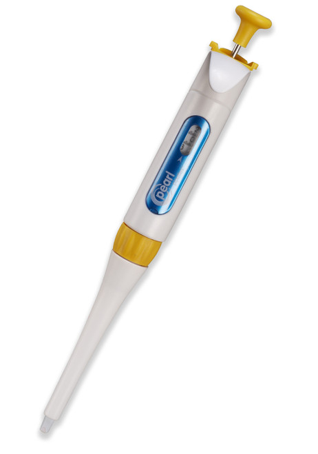 Pearl® Adjustable Micro Pipette 20-200ul, White/Yellow