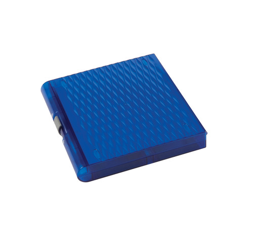 Premium Plus Slide Box, 100 place, translucent blue, pk5