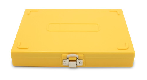 Premium Microscope Slide Box, 100-Place, Cork, Yellow