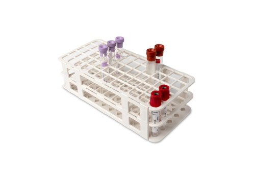 Fold & Snap Tube Rack 17mm 60-Place, White