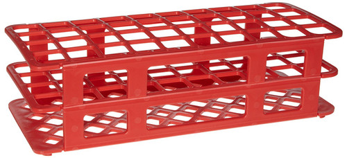 Fold & Snap Tube Rack 21mm 40-Place, Red
