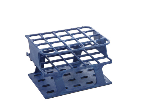 OneRack® Tube Rack Half POM 20mm 20-Place, Blue