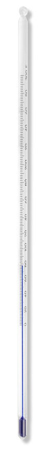 Thermometer, Blue Liquid, 0 to 300°F, Total Immersion, encapsulated in FEP