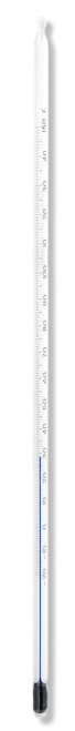 Thermometer, Blue Liquid, -20 to 150°C, Total Immersion, 12 in