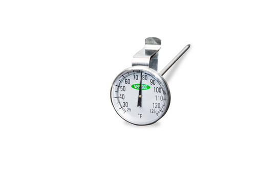 Thermometer, Dial, 25 to 125°F, 1.75 in Diam.