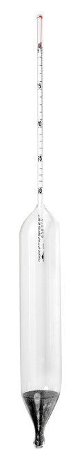 Alcohol Hydrometer, Proof Scale, IRS Specification, Size I