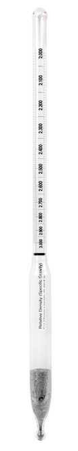 Specific Gravity Hydrometer, 2.000 to 3.000, 0.010 subdivisions, 305 mm