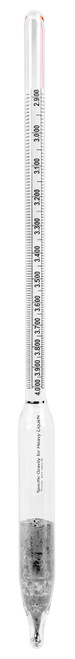 Specific Gravity Hydrometer, 3.000 to 4.000, 0.010 subdivisions, 305 mm
