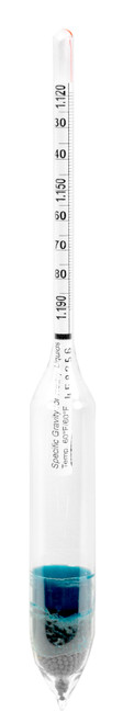 Specific Gravity Hydrometer, 1.120 to 1.190, 0.001 subdivisions, 165 mm