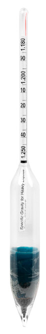 Specific Gravity Hydrometer, 1.180 to 1.250, 0.001 subdivisions, 165 mm