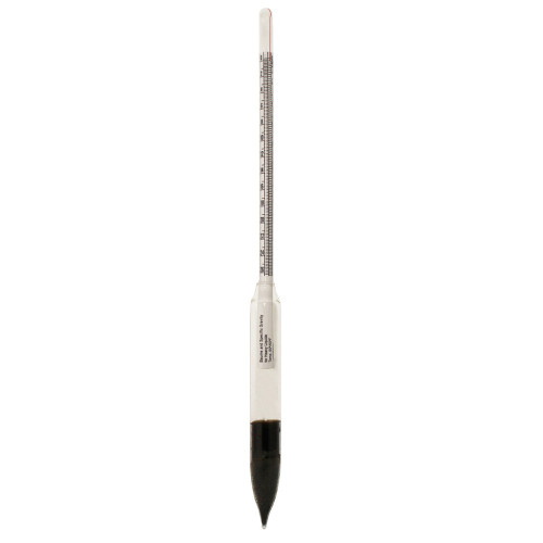 Dual Scale Hydrometer, Specific Gravity/Baume, 1.000 to 1.220, 0 to 26°, 305 mm