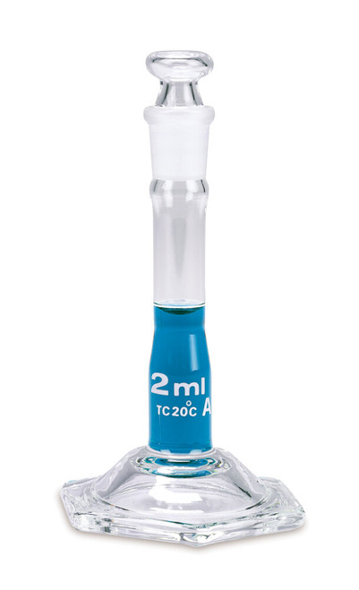 Volumetric Flask, Class A, Glass Stopper, 2 mL