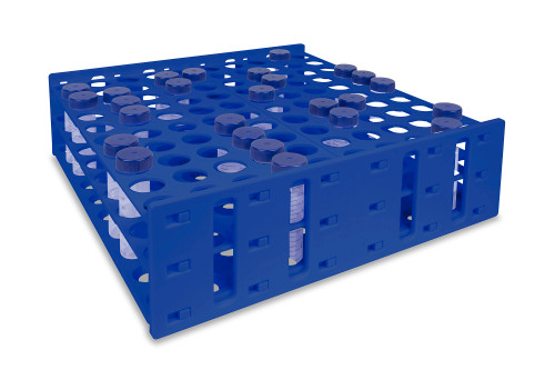 Mega Racks® Tube Rack for 28-32mm Tubes, Blue