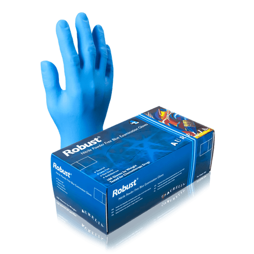 Supermax Aurelia® Robust® Nitrile Gloves Large