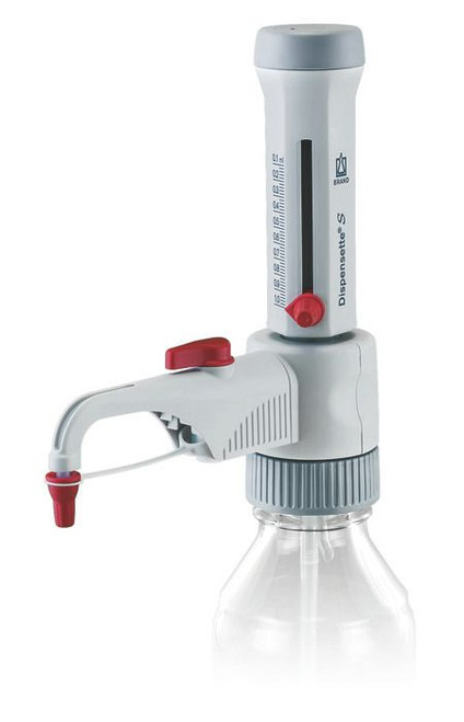 BRAND 4600101 Dispensette S Bottle-Top Dispenser, Analog-Adjustable, 0.1 ml - 1 ml, with recirculation valve