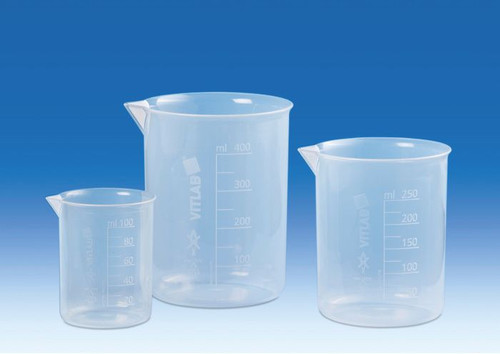 BRAND 618941 Griffin beakers, PP, molded graduations, 500 ml