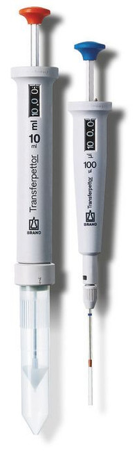 BRAND 702804 Transferpettor Digital Positive Displacement Pipette, 100 - 500 µl