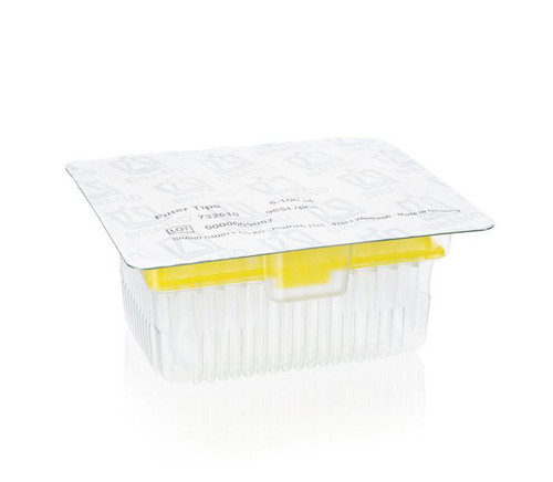 BRAND 732610 Filter Pipette Tips, 5 - 100 µl, PP, filter PE, colorless, racked, TipRack (refill system)
