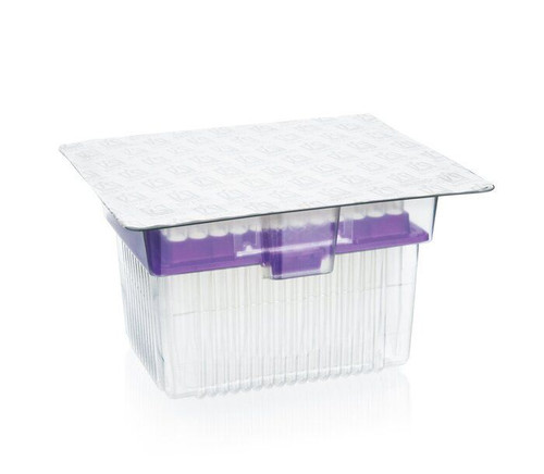 BRAND 732616 Filter Pipette Tips, 50 - 1,250 µl, PP, filter PE, colorless, racked, TipRack (refill system), 86 mm