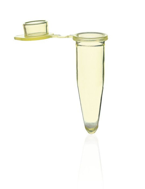 BRAND 781302 PCR Single Tubes, PP, 0.2 ml, yellow