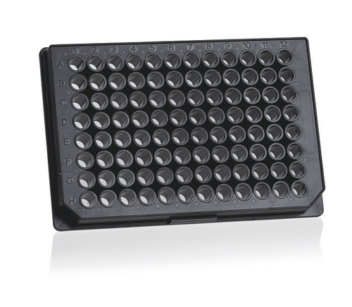 BRAND 781615 BRANDplates 96-Well Microplate, pureGrade, PS, 350 µl, bottom UV-transparent, F-bottom