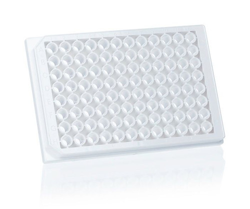 BRAND 782030 BRANDplates 96-Well Microplate, cellGrade plus, PS, F-bottom, sterile, 330 µl, transparent bottom, white