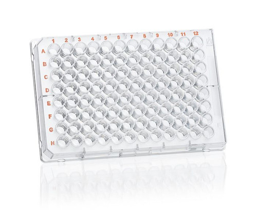 BRAND 782082 BRANDplates 96-Well Microplate, cellGrade premium, PS, F-bottom, sterile, 350 µl, standard, transparent