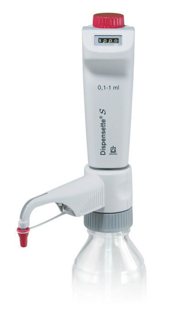 BRAND 4600310 Dispensette S Bottle-Top Dispenser, Digital, 0.1 ml - 1 ml