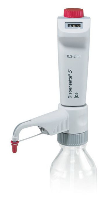 BRAND 4600320 Dispensette S Bottle-Top Dispenser, Digital, 0.2 ml - 2 ml