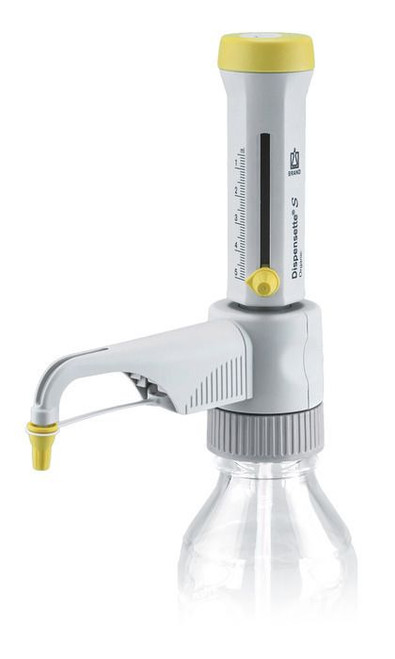 BRAND 4630130 Dispensette S Organic Bottle-Top Dispenser, Analog-Adjustable, 0.5 ml - 5 ml