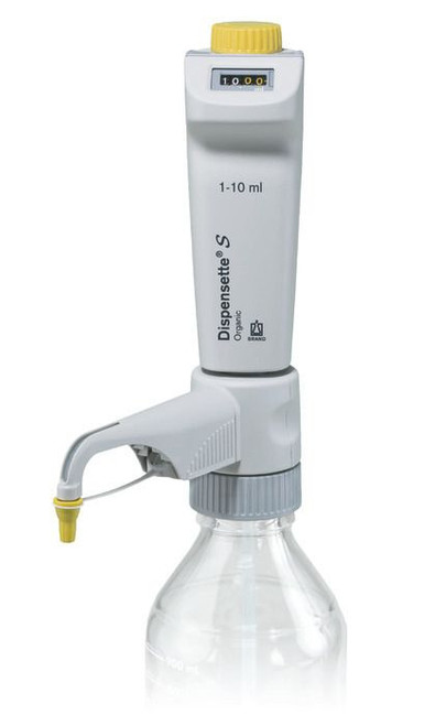 BRAND 4630340 Dispensette S Organic Bottle-Top Dispenser, Digital, 1 ml - 10 ml
