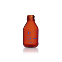 DURAN 1094368 pressure plus+ GL 45 Laboratory Bottle, amber, without screw cap and pouring ring, 500 mL, Case of 10
