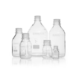 DURAN 818014407 PURE Bottle, clear, 500 mL, Case of 10