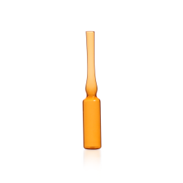 Kimble 12010U-2 Score-Break Ampule, Clear, Trimmed Stem, Large Pack, 2 mL, Case of 5,760