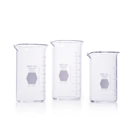 Kimble 14030-1000 KIMAX Tall Form Berzelius Beaker, with spout, 1000 mL, Case of 18