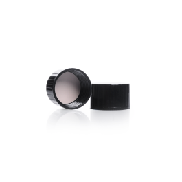 Kimble 45066B-15 Black Phenolic Caps, 13mm-33mm, Cemented Rubber Liner 15-415, Case of 300