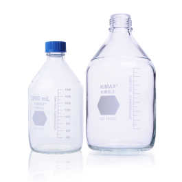 Kimble 14395-10000 GL45 Media Bottles, With Cap, 10000 mL