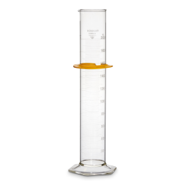 Kimble 20024-2000 KIMAX Graduated Cylinder, Class B, with White Single Metric Scale and Bumper, 2000mL, Case of 4