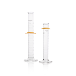 Kimble 20026-500 KIMAX Graduated Cylinder, Class A, Serialized and Certified, TD, with White Scale and Bumper, 500mL